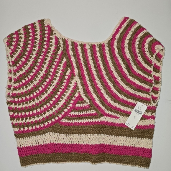 By Anthropologie Crochet Muscle Sweater - Picture 3 of 7
